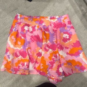 Adrienne smocked printed shorts size S
